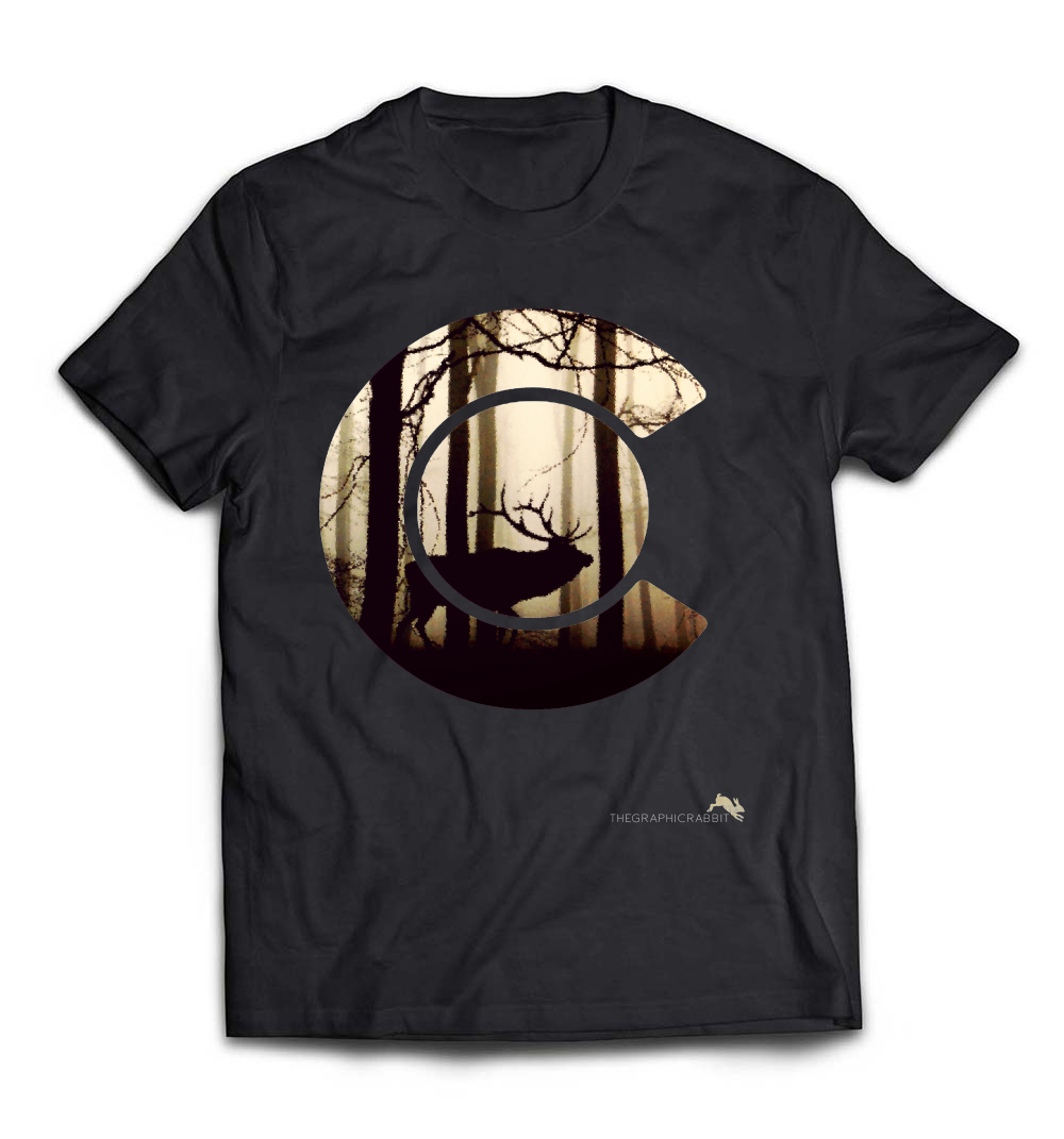 Colorado Flag Logo Elk Hunting Shirt: Celebrate Your Passion for the Outdoors